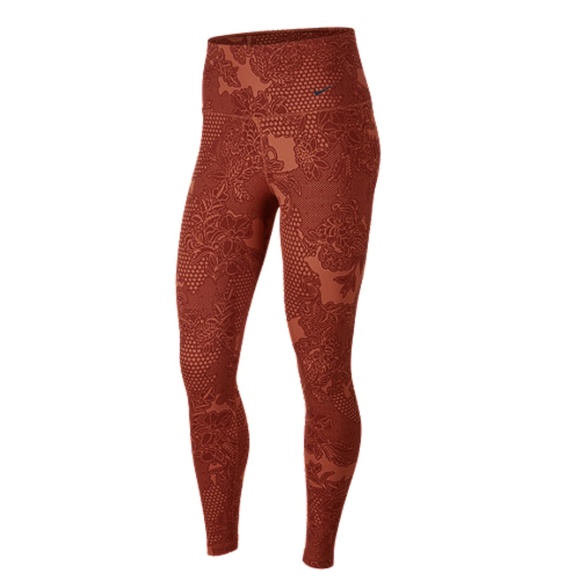 NWT Nike Women's floral lace print Tights leggings - Picture 4 of 6